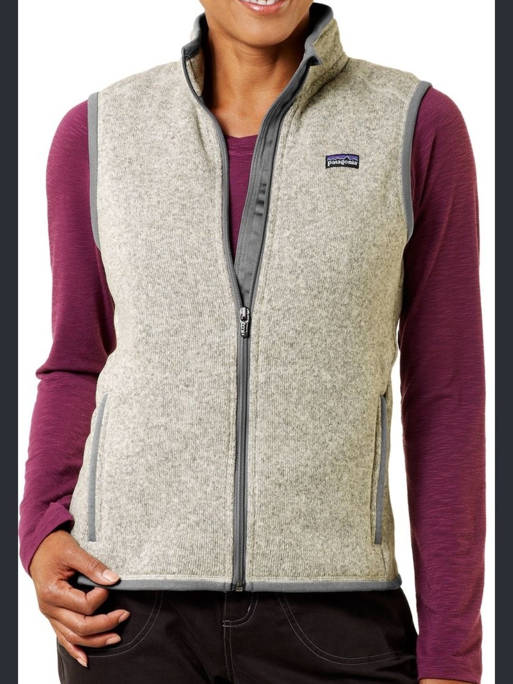 Patagonia Women’s Gray Fleece Vest - Lightweight Warmth